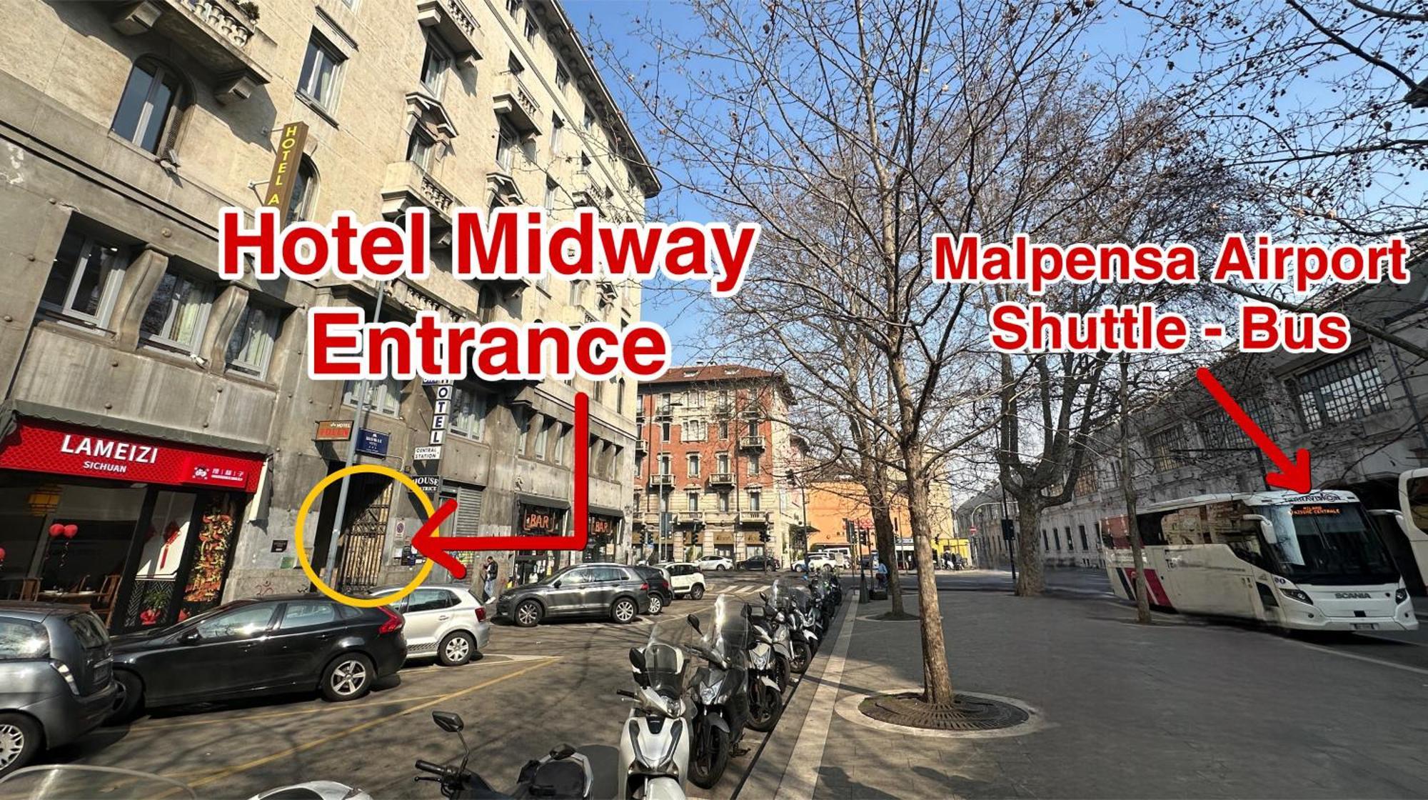 Hotel Midway Mailand Exterior foto