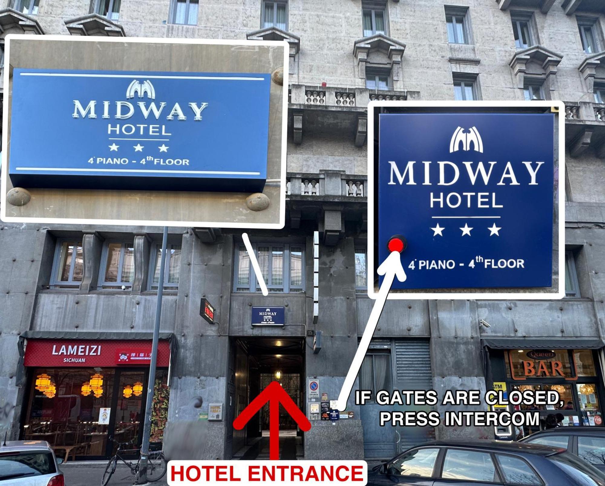 Hotel Midway Mailand Exterior foto
